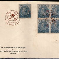 India 1965 UN Force in Vietnam O/p ICC FPO 742/743/74? 3 FDCs # 9202