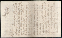 India 1869 Formula Letter Sheet f.w. QV ½An t.w. FYZABAD Duplex Canc. to Calcutta with Red Cds # 9235