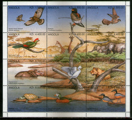 Angola 1996 Endengered Species Wildlife Birds Sc 955 Sheetlet MNH # 9252