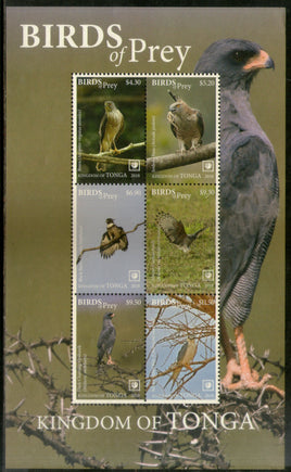 Tonga 2018 Birds of Prey Eagle Wildlife Sheetlet MNH # 9254