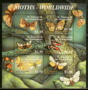 St. Vincent 2001 Butterflies Moths Insect Sc 3000 Sheetlet MNH # 9300