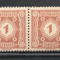 Austria 1922 1Krone Numeral Sc J103 MNH # 934