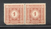 Austria 1922 1Krone Numeral Sc J103 MNH # 934
