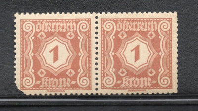Austria 1922 1Krone Numeral Sc J103 MNH # 934