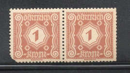 Austria 1922 1Krone Numeral Sc J103 MNH # 934