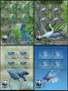 Penrhyn 2008 WWF Pacific Reef-Egret Birds Wildlife Sc 468-71 Sheetlets MNH # 9364