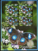 Aitutaki 2008 WWF Blue Moon Butterflies Insect Wildlife Sc 539-42 Sheetlets MNH # 9538