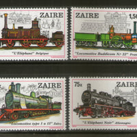 Zaire 1980 Steam Locomotives Railway Train Sc 935-42 MNH # 953