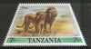 Tanzania 1988 African Lions Wildlife Animal Sc 385 Odd Shaped Stamp MNH # 962