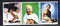 Niger Mahatma Gandhi Nehru Patel of India 3v Cancelled # 980