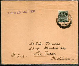 India 1936 KG V 9ps Stamped Cover Bombay Foreign to United States # 1452-22