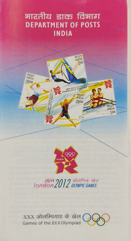 India 2012 London Olympic Games Badminton Phila-2766-69 Blank Folder