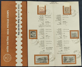 India 1966 4th Def. Series Chittal Doll 2v Cancelled Folder # 1