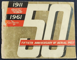 India 1961 Golden Jubilee of First Aerial Post Aeroplanes Phila-350-52 Allahabad Cancelled Folder