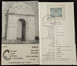 India 1966 Pacific Area Travel Association Phila-424 Significant Place NEW DELHI Cancelled Folder