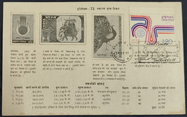 India 1973 INDIPEX Stamp Exhibition Phila-593 Allahabad Cancelled Folder