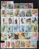 Cuba 45 Diff. Used Stamps on Olympic Painting Animal Dog Cats Fish Horses # 885