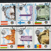 Cuba 45 Diff. Used Stamps on Olympic Painting Animal Dog Cats Fish Horses # 885