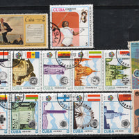 Cuba 50 Diff. Used Stamps on Olympic Painting Animal Dog Cats Fish Horses # 733