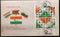 India 1985 Centenary of Indian National Congress Setenant Phila-1029a FDC