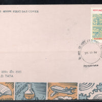 India 1994 J. R. D. Tata Phila-1428 FDC