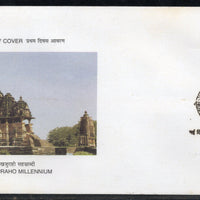 India 1999 Khajuraho Temple Phila-1678 FDC