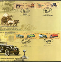 India 2017 Means of Transport Through the Ages Vintage Car Metro Phila-3233 Mix Sheetet FDCs