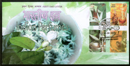India 2019 Indian Perfumes Sandalwood & Jasmine Flower Fragrance Stamps Phila-3581-84 FDC