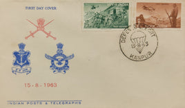 India 1963 They Defend Military 2v Phila 384-85 FDC
