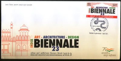 India 2023 Art Architecture Design Biennale 1v FDC