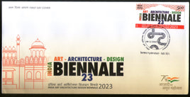 Biennale d'art, d'architecture et de design de l'Inde 2023, 1v FDC