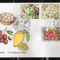 India 2025 G. I. Product of Bihar Fruit Food Tree 5v FDC # F3970-74