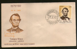 India 1965 Abraham Lincoln US President Phila-415 FDC