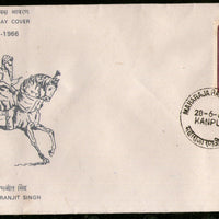 India 1966 Maharaja Ranjit Singh Sikhism Phila-432 FDC
