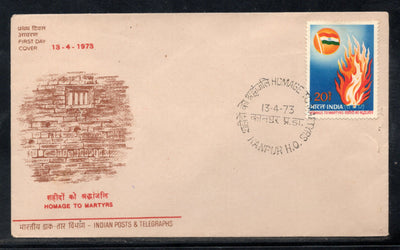 India 1973 Homage to Martyrs for Independence Phila-571 FDC