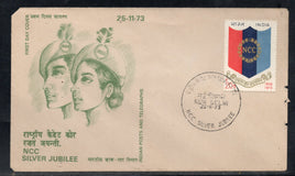 India 1973 NCC National Cadet Corps Military Phila-597 FDC