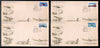 India 1979 Mail Carrying Airrcrafts Int'al Philatelic Exhibition Phila-792-95 FDC