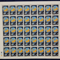 India 1983 World Communication Year Phila 932 Full Sheet of 40 Stamps MNH # 74