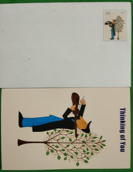 India 2000 Thinking of You Greeting Card with Envelope Postal Stationery MINT # GR85