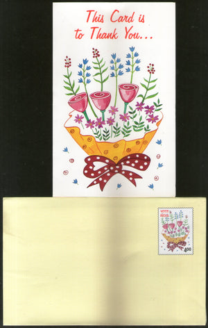 India 2000 Thank You Greeting Card with Envelope MINT # 94