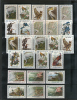 Haiti 47 Diff. Water Birds Owl Paintings Wildlife Fauna MNH/MH # 1028