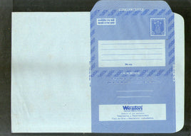 India 1977 20p Ashokan Inland Letter Card with Weston Electronics Advertisement ILC MINT # 51