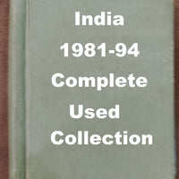 India 1981-94 Complete Year Pack well Hand Written Fine Used mounted Collection