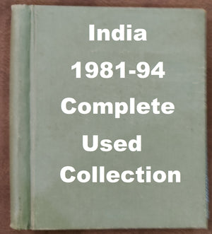 India 1981-94 Complete Year Pack well Hand Written Fine Used mounted Collection