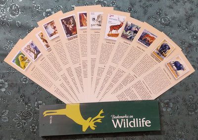 India Post Wildlife Stamp Printed Set of 12 Bookmarks