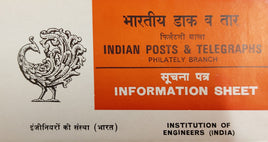 India 1980 Institution of Engineers Phila-809 Cancelled Folder