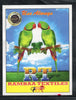 India Two Parrots Bird Brand Vintage Rambaa Textile Label # LBL32