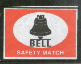 India BELL Brand Safety Match Box Label # MBL113
