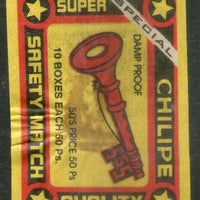 India CHILIPE Brand Safety Match Box Label # MBL127