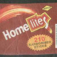 India HOME LITES Brand Safety Match Box Label # MBL144